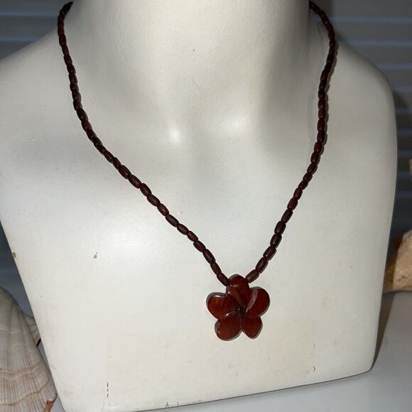 Bundle 3 for $15 Beach Style Wood Pendant Bead Necklace - Picture 5 of 10